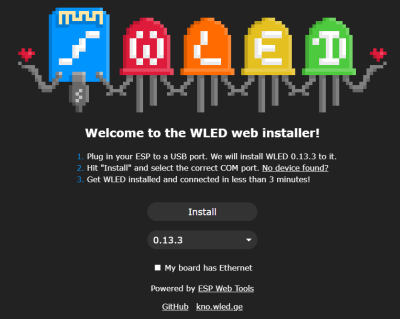 WLED Web Installer